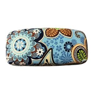 Vera Bradley Hard Shell Eyeglass Case in Bali Blue Paisley Retired Pattern